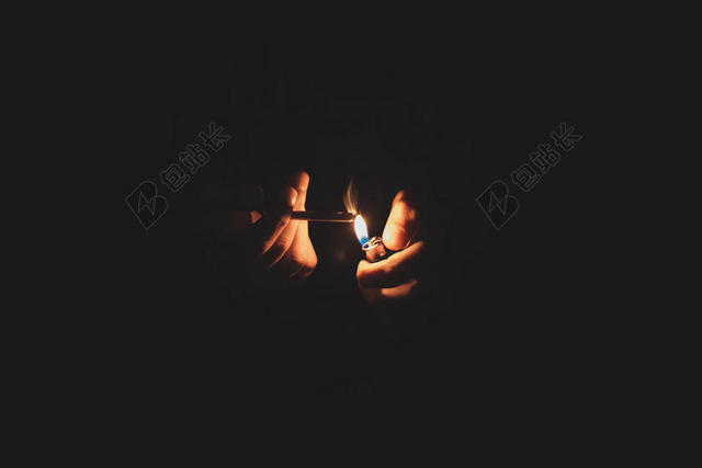 行动 - 成人 - 烧 - 香烟 - 暗 - 光