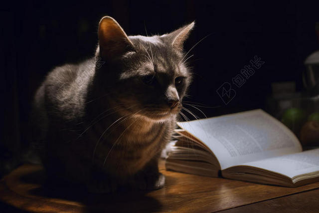 棕色猫可爱动物家庭背景图片