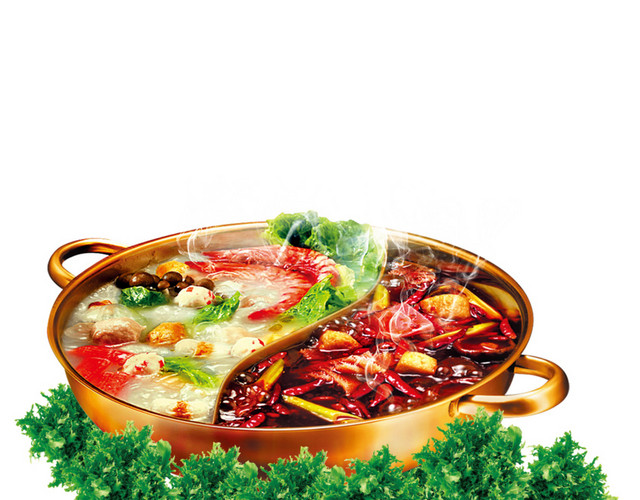 鸳鸯火锅素材