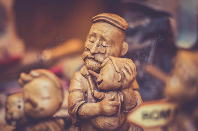 古代的 - 艺术 - 模糊 - 棕色的 - 特写