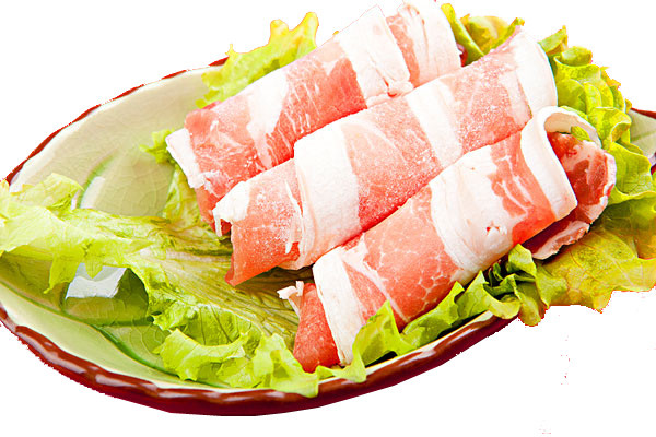 火锅肉片配菜素材