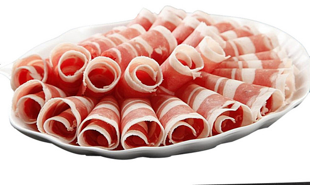 火锅肉片配菜素材
