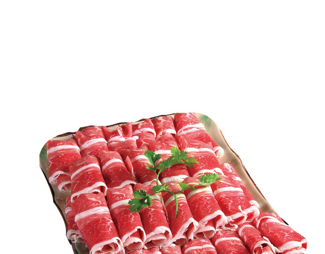 火锅肉片配菜素材