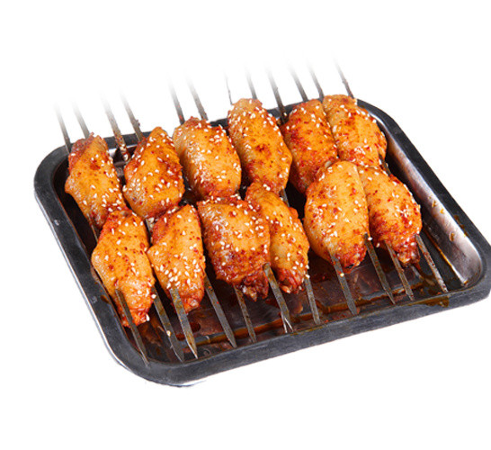烤鸡翅美食素材