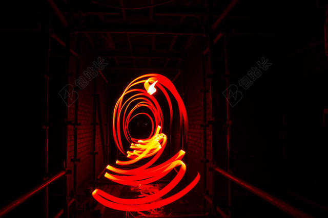 艺术长时间曝光灯光背景图片
