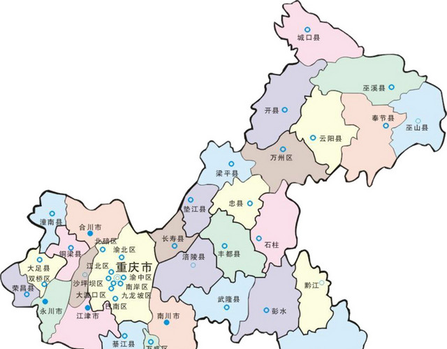 重庆地图素材