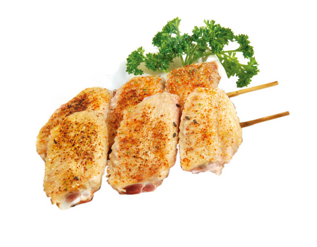 烤鸡翅美食素材