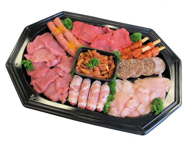 新鲜烤肉美食素材