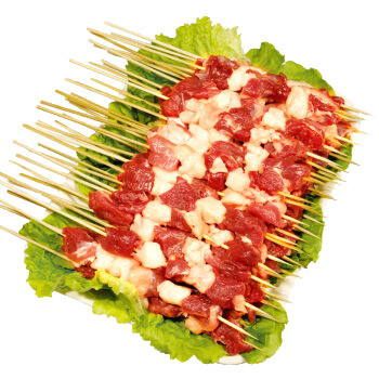 新鲜烤肉美食素材