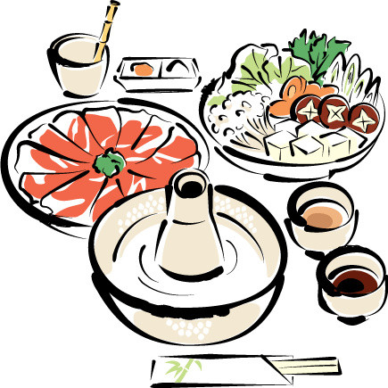 卡通美食火锅素材