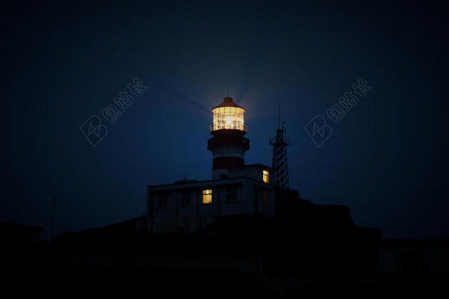 海岸 - 光 - 灯塔 - 夜 - 夜晚 - 光