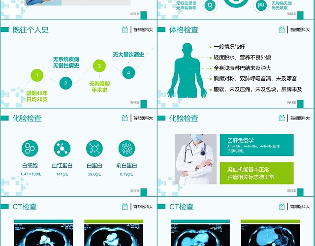 医疗医院病例汇报PPT模板