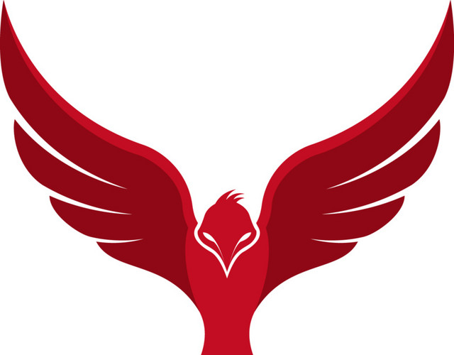 红色凤凰LOGO设计素材