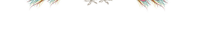 孔雀开屏插画素材
