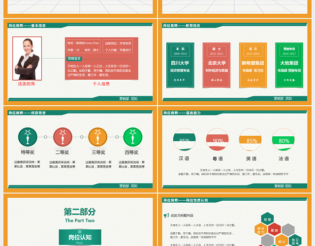 部门经理竞聘演讲PPT模板