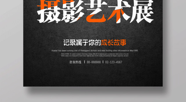 展览高端大气摄影艺术展宣传海报