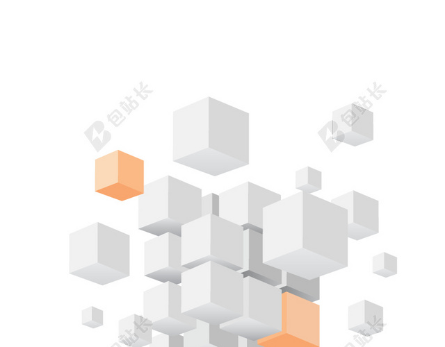 立方体柱体拼接背景图