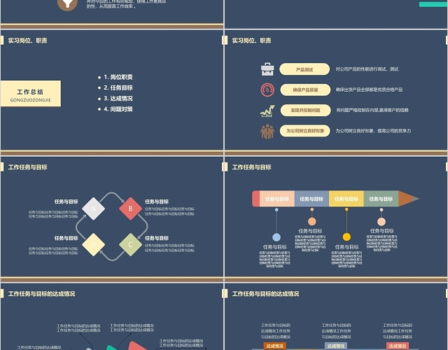 精美实用工作转正述职报告PPT模板