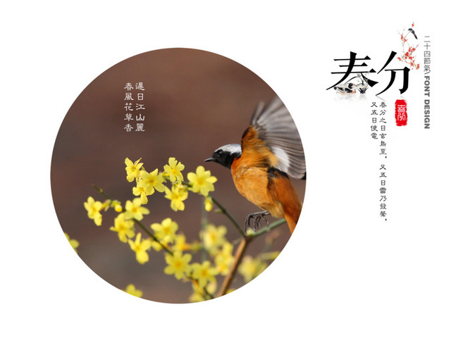 二十四节气春分主题素材