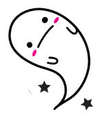 卡通手绘 可爱 幽灵 呆萌