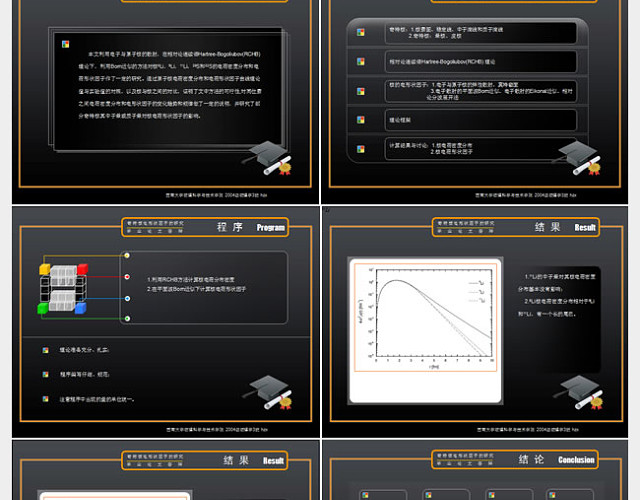 紫黑色背景毕业论文答辩PPT模板
