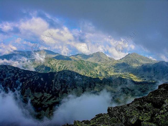 山 景观 自然 天空 美丽 户外 旅行 查看 云 蓝色