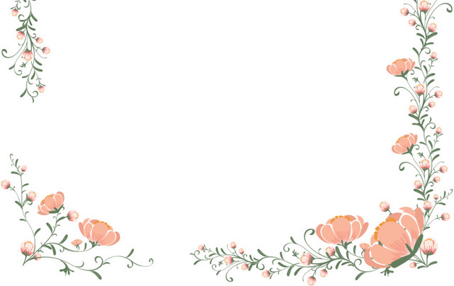 小花 花草 花朵 花边 花边 花圈边框
