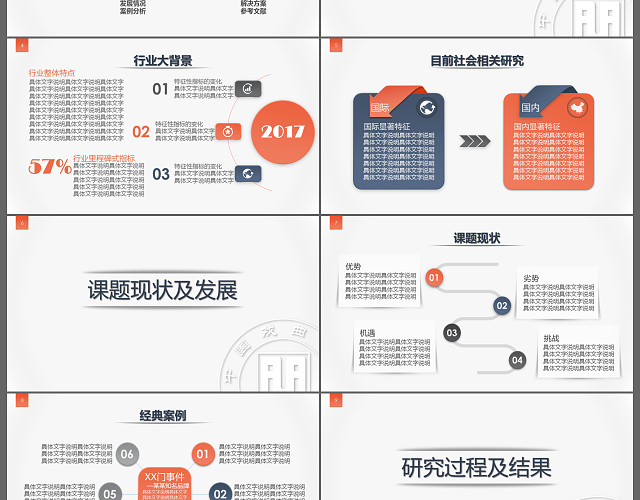 经典简洁毕业论文答辩毕业设计PPT模板