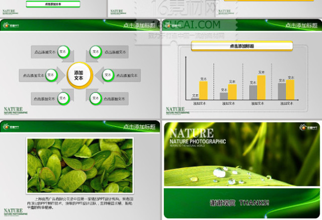绿色商务PPT模板