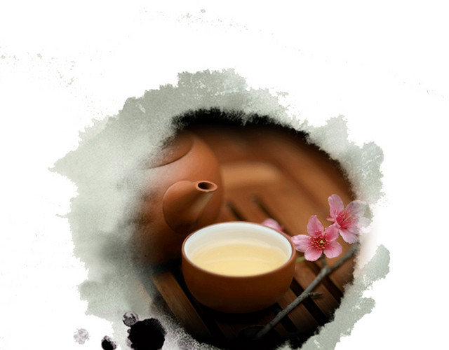 中国风茶文化元素