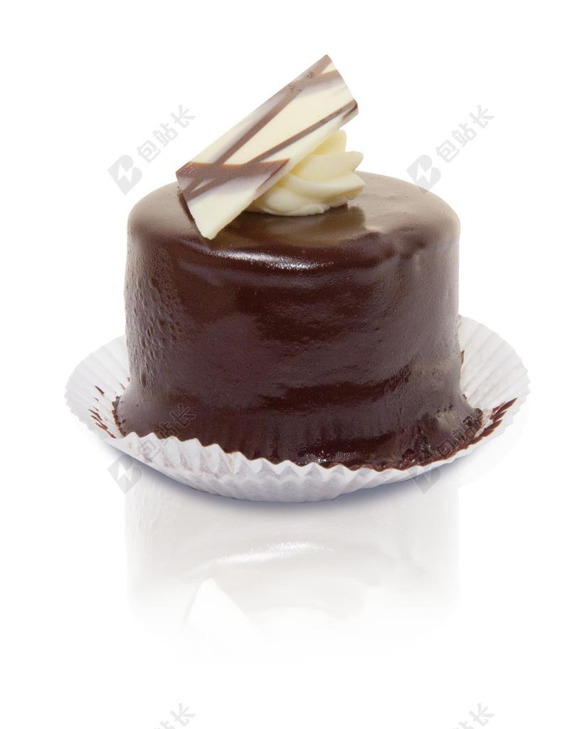 餐饮唯美巧克力蛋糕背景图片