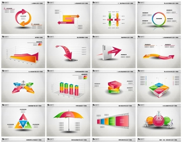 20页精选锐普收费级PPT图表