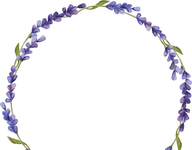 薰衣草花环