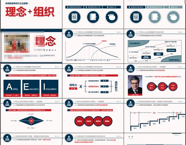 商务风年终总结简洁PPT