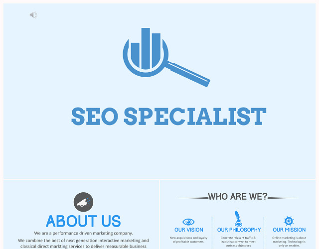 SEO SPECIALIST动态PPT模板