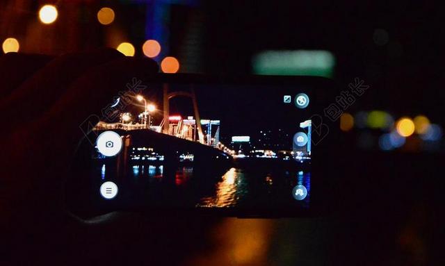 手机 取景器 夜景 城市 失焦 小清新