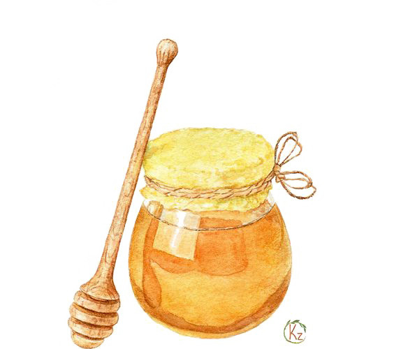 * 金色美味蜂蜜矢量素材