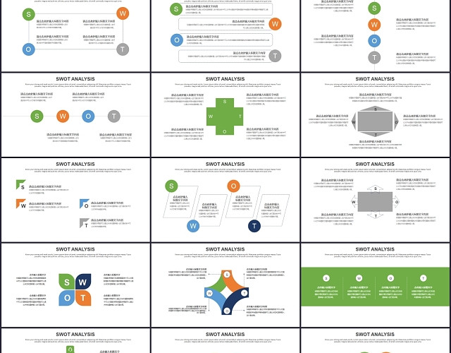 SWOT分析PPT模板