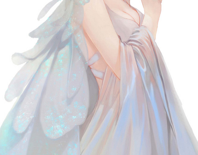 美女蝴蝶装饰