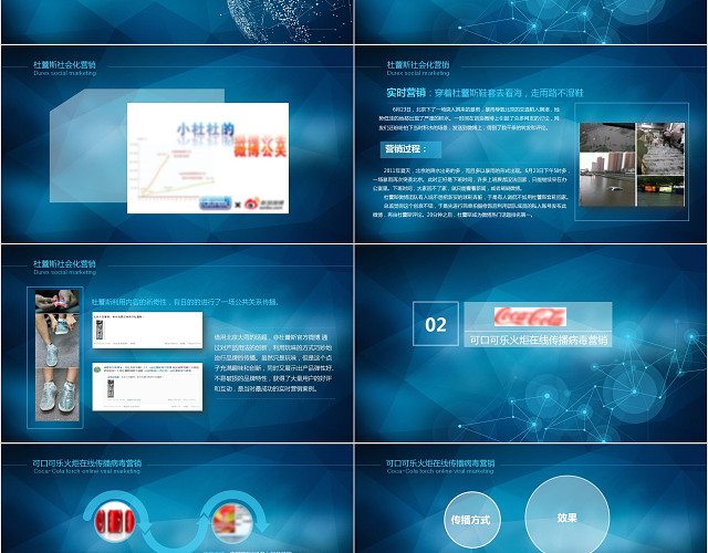 十大网络营销案例PPT模板