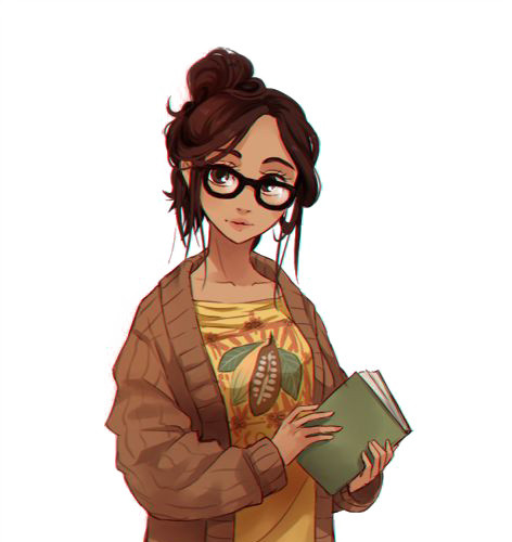 读书女孩素材