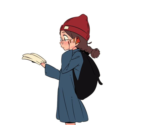 毛线帽女孩素材