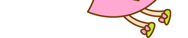 卡通小女孩阅读矢量素材