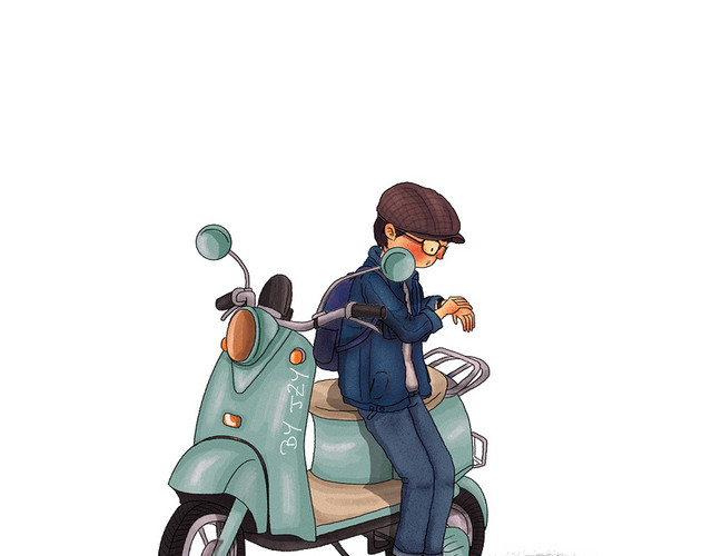 卡通电瓶车