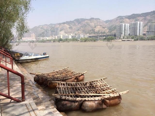 黄河 羊皮筏子 中国 手工船 渡河