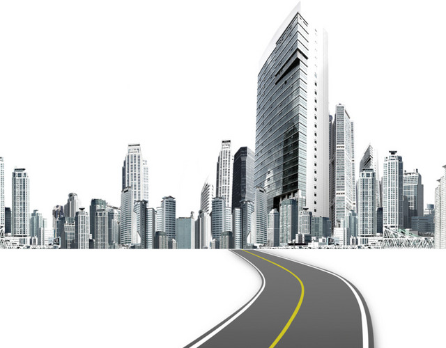 黑色简约公路图下载素材