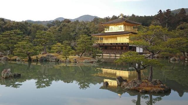金阁 日本 京都 寺 金 亚洲 文化 建设 湖 著名
