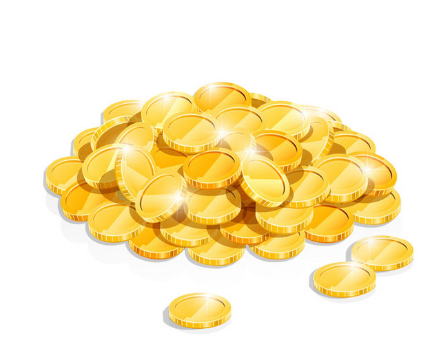 金币矢量素材