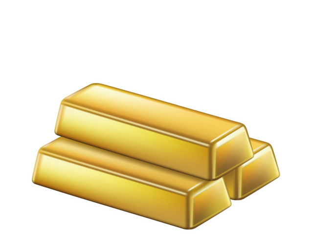金条金块矢量元素