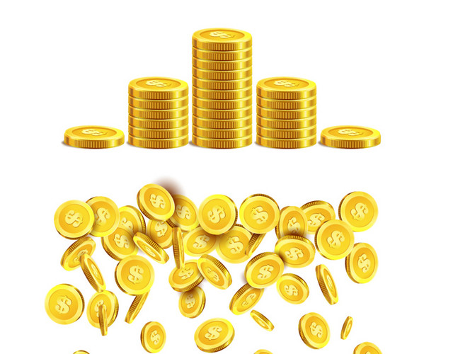 金币矢量素材